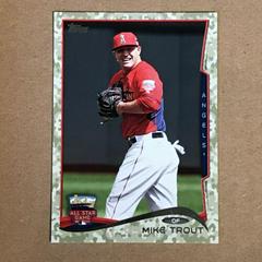 Mike Trout [Camo] #US54 Baseball Cards 2014 Topps Update Prices