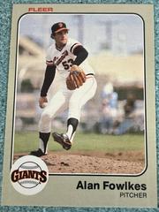 Alan Fowlkes #259 Baseball Cards 1983 Fleer Prices