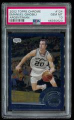 Emanuel Ginobili [Argentinian] Basketball Cards 2002 Topps Chrome Prices