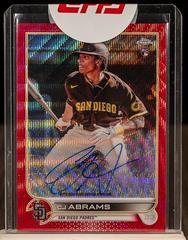 CJ Abrams [Red Wave] #RA-CA Baseball Cards 2022 Topps Chrome Rookie Autographs Prices