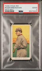 Roger Bresnahan [With Bat] #NNO Baseball Cards 1909 T206 Cycle 350 Prices