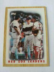 Red Sox Leaders Baseball Cards 1987 Topps Prices