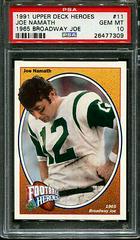 Joe Namath [1965 Broadway Joe] #11 Football Cards 1991 Upper Deck Heroes Prices