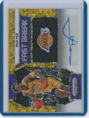 Rick Fox [Gold] #44 Basketball Cards 2023 Panini Prizm Fast Break Autograph Prices