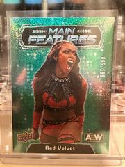 Red Velvet [Green] Wrestling Cards 2022 Upper Deck AEW Main Features Prices