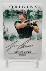 Jose Canseco [Silver Ink] Baseball Cards 2021 Panini Chronicles Origins Autographs Prices