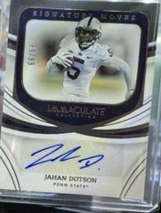 Jahan Dotson #SM-JDO Football Cards 2022 Panini Immaculate Collegiate Signature Moves Prices