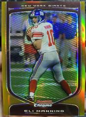 Eli Manning [Gold Refractor] #3 Football Cards 2009 Bowman Chrome Prices