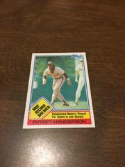 Rickey Henderson Baseball Cards 1983 Topps Prices