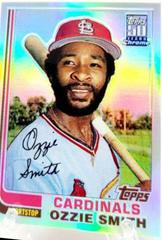 Ozzie Smith [1982 Reprint Retrofractor] Baseball Cards 2001 Topps Chrome Traded Prices