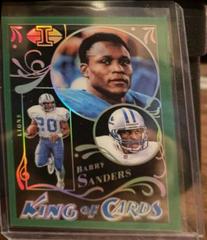 Barry Sanders [Green] #KC-13 Football Cards 2022 Panini Illusions King Of Prices