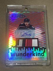 Kent Johnson [Autograph Patch Red] #W-10 Hockey Cards 2022 Upper Deck Stature Wunderkind Prices