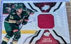 Calen Addison Hockey Cards 2021 SPx Rookie Jersey Prices