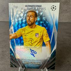 Jan Oblak [Blue Icy Foilboard] #USA-JO Soccer Cards 2023 Topps UEFA Club Ultimate Stage Autograph Prices