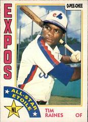 Tim Raines Baseball Cards 1984 O Pee Chee Prices