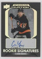 Cam York #SORS-CY Hockey Cards 2021 Upper Deck Ovation Standing Rookie Signatures Prices