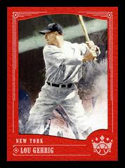 Lou Gehrig [Batting Stance Red Frame] #4 Baseball Cards 2018 Panini Diamond Kings Prices