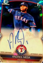 Andres Mesa Baseball Cards 2023 Bowman Chrome Sapphire Autographs Prices