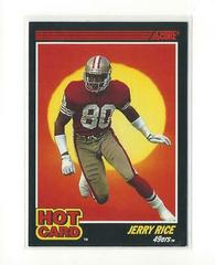 Jerry Rice Football Cards 1990 Panini Score Hot Card Prices