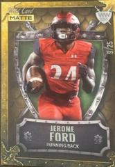 Jerome Ford [Gold Gold Green] #WW-25 Football Cards 2022 Wild Card Matte Weekend Warrior Prices