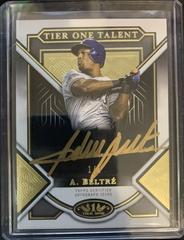 Adrian Beltre [Gold Ink] #T1TA-AB Baseball Cards 2023 Topps Tier One Talent Autographs Prices