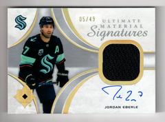 Jordan Eberle #UMS-JE Hockey Cards 2021 Ultimate Collection Material Signatures Prices