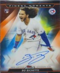 Bo Bichette [Orange Refractor] Baseball Cards 2020 Topps Finest Moments Autographs Prices