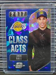 Lonzo Ball [Blue Cracked Ice] #21 Basketball Cards 2018 Panini Contenders Optic Class Acts Prices