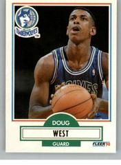 Doug West Basketball Cards 1990 Fleer Update Prices
