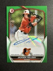 Jackson Holliday [Green] #PPA-JH Baseball Cards 2023 Bowman Paper Prospect Autographs Prices