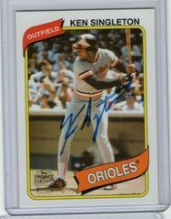 Ken Singleton Baseball Cards 2012 Topps Archives Fan Favorite Autographs Prices