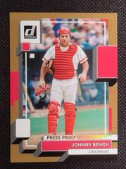 Johnny Bench [Press Proof] #195 Baseball Cards 2022 Panini Donruss Prices