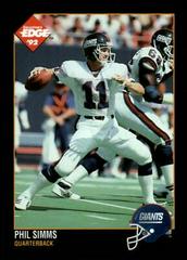 Phil Simms #116 Football Cards 1992 Collector's Edge Prices