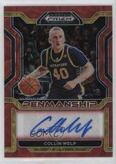 Collin Welp [Choice Red] #CP-CWE Basketball Cards 2022 Panini Prizm Draft Picks College Penmanship Autographs Prices
