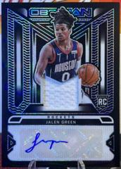 Jalen Green Basketball Cards 2021 Panini Obsidian Rookie Jersey Ink Autographs Prices
