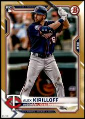 Alex Kirilloff [Gold] #75 Baseball Cards 2021 Bowman Prices