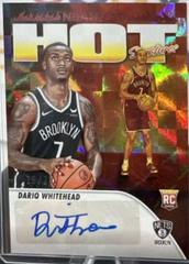 Dariq Whitehead [Red] Basketball Cards 2023 Panini Hoops Hot Signature Rookies Prices