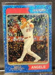 Mike Trout [Chrome Blue Sparkle] #5 Baseball Cards 2023 Topps Heritage Prices