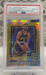 Stephen Curry [Gold Pulsar] Basketball Cards 2021 Panini Donruss Optic Elite Dominators Prices