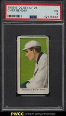 Chief Bender Baseball Cards 1909 E102 Set of 25 Prices