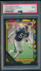 Lawrence Taylor [1000 Stripe] #144 Football Cards 1991 Wild Card Prices