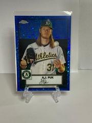 A. J. Puk [Blue Mini Diamond] #418 Baseball Cards 2021 Topps Chrome Platinum Anniversary Prices