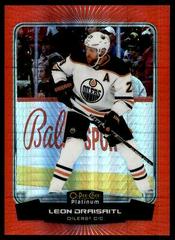 Leon Draisaitl [Red Prism] Hockey Cards 2022 O Pee Chee Platinum Previews Prices