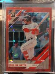 Mookie Betts [Cracked Ice Red] #101 Baseball Cards 2019 Panini Donruss Optic Prices