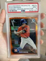 Alex Bregman [Chrome Orange Refractor] #BCP4 Baseball Cards 2016 Bowman Prospects Prices