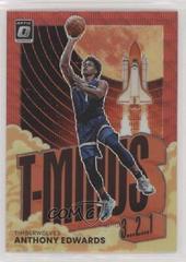 Anthony Edwards [Red Wave] #11 Basketball Cards 2021 Panini Donruss Optic T Minus 3 2 1 Prices