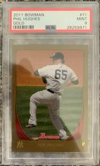 Phil Hughes [Gold] #71 Baseball Cards 2011 Bowman Prices