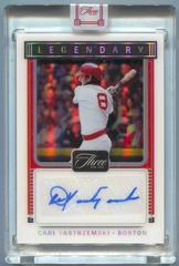 Carl Yastrzemski [Silver] #LS-CY Baseball Cards 2022 Panini Three and Two Legendary Signatures Prices