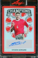 Steven Gerrard [Prismatic Red] Soccer Cards 2022 Leaf Metal Champions Autographs Prices