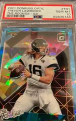 Trevor Lawrence [Ice] #TR-1 Football Cards 2021 Panini Donruss Optic The Rookies Prices